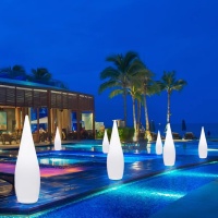 Светильник Капля 45х150 питание от 220, RGB